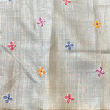 Tussar pettipoint saree