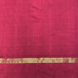 Mishrita Twin Border Chiffon Saree - Yellow, Maroon and Grey