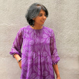 Printed chiffon dress