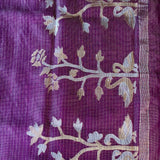 Zari striped handwoven organza saree