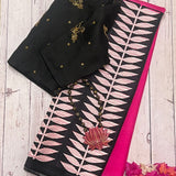 Mila monotone foliage kanchipuram silk saree