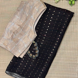 Silk Sequinned Saree