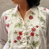 Rosette Cross-Stitch Shirt