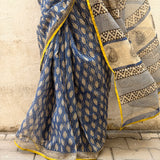 Mishrita Blue Printed Kota Saree