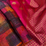 Mishrita brush dyed organza saree