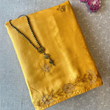 Tussar hand embroidered saree