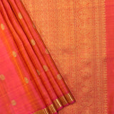 Vera Gandaberunda Kanchi Silk Saree - Peach