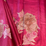 Ombre tussar applique saree