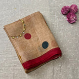 Nisha Retro Dots Organza Saree