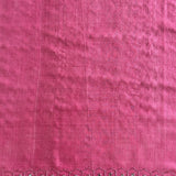 Jhaalar Floral Cutwork Tussar Saree - Pink and Green