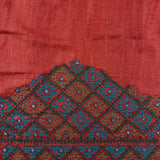 Tussar kutch embroidered blouse piece