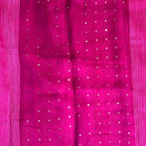 Handwoven matka silk saree
