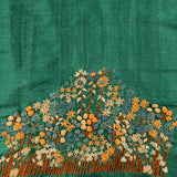 Tussar hand embroidered blouse piece
