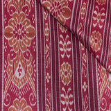 Temple Bordered Tussar Silk Saree - Maroon