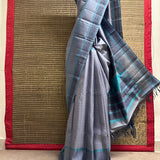 Kimaya Quad Stripe Silk Saree