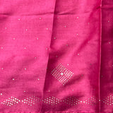 Tussar mukaish work saree