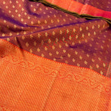 Trayi Violet Kanchipuram Silk Saree