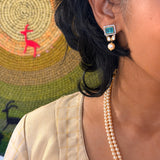 Green Stone Earrings