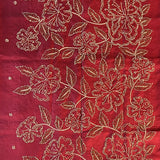 Tussar hand embroidered saree