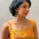 Jugal Hoops Fit and Flare Silk Dress