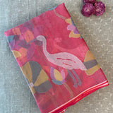 Organza jamdani saree
