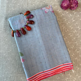 Organza jamdani saree