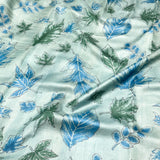 Veena Foliate Tussar Saree - Blue