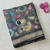 Tussar kalamkari saree