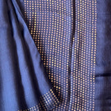 Sequinned matka silk saree