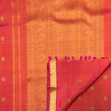 Vera Gandaberunda Kanchi Silk Saree - Peach
