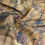 Tussar kalamkari saree