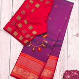 Kimaya peacock border silk saree
