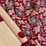 Veena polka tussar saree