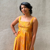 Jugal Hoops Fit and Flare Silk Dress