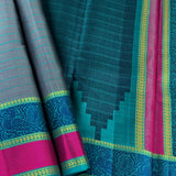 Kimaya peacock border silk saree