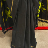 Handloom Ikat Silk Saree - Black