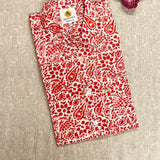 Red Floral Men's Shirt