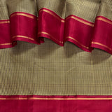 Mohana chessboard kanchi silk saree