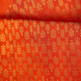 Nihira Terraced Fields Kanchipuram Silk Saree - Orange