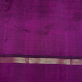 Mishrita Twin Border Chiffon Saree - Brown, Violet and Mustard