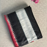 Shibori tussar saree