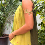 Spirals Brass Arm Cuff