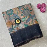Tussar kalamkari saree