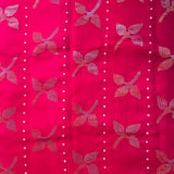 Sequinned floral matka organza saree