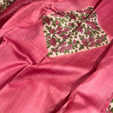 Veena all over floral Tussar saree