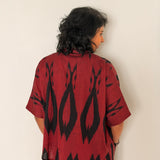 Elements Bonfire Relaxed Fit Ikat Shirt - Brick