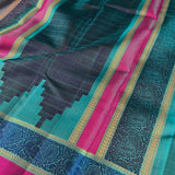 Kimaya peacock border silk saree