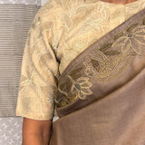 Heather Tendril Organza Cutwork Blouse - Cream