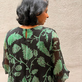 Pleated Chiffon Dress