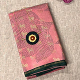 Mila Foliage Dots Kanchipuram Silk Saree